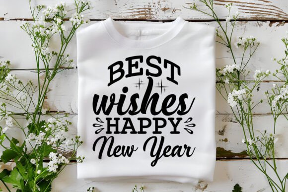 Best Wishes Happy New Year Svg Graphics Freebies