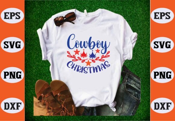 Cowboy Christmas Svg Graphics Freebies