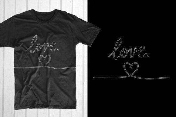 Minimal Valentine’s Love Design Graphics