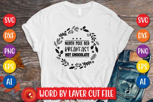 North Pole Bed Breakfast Hot Chocolate Graphics