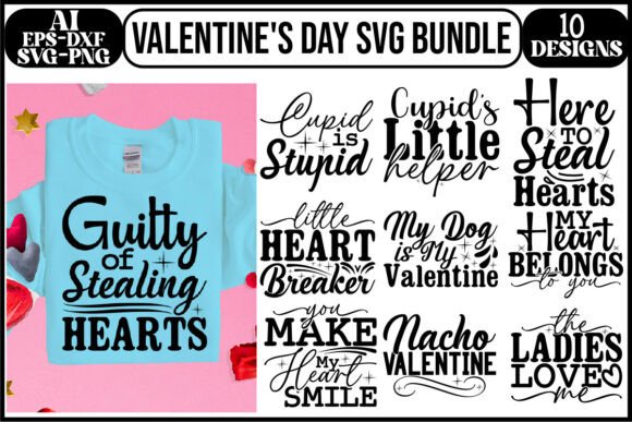 Valentine's Day Free SVG Bundle