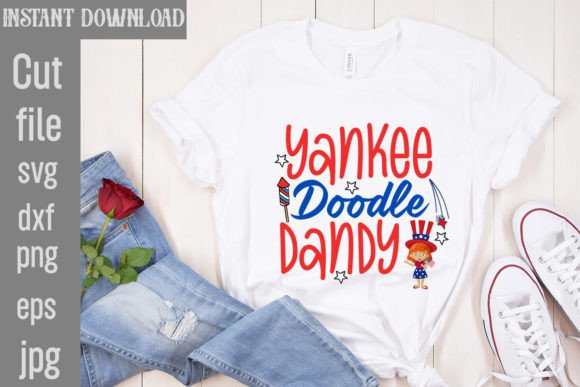Yankee Doodle Dandy SVG Cut File: Graphics & Freebies for Creative Projects